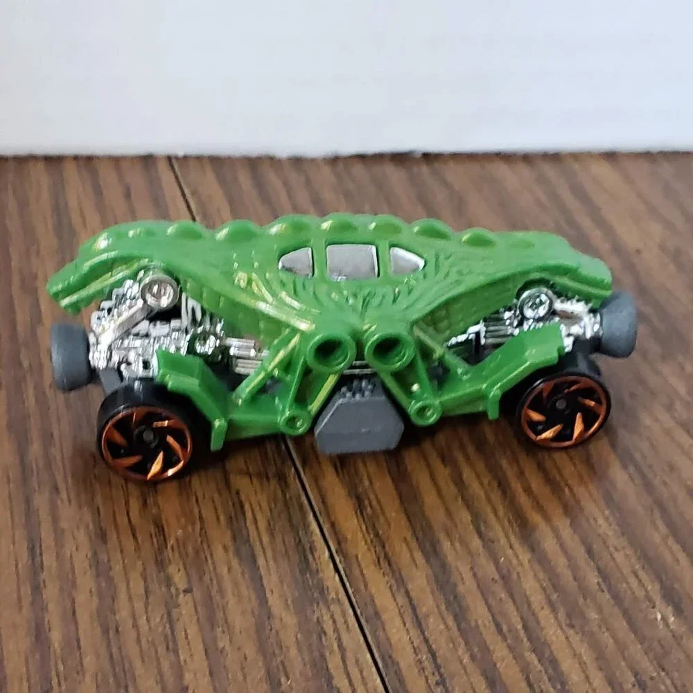 Double Demon (Green) - Dino City - Hot Wheels Basic Loose (2019)